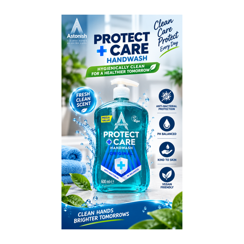 Astonish Protect + Care Antibacterial Handwash Original 600ml – promotional product image