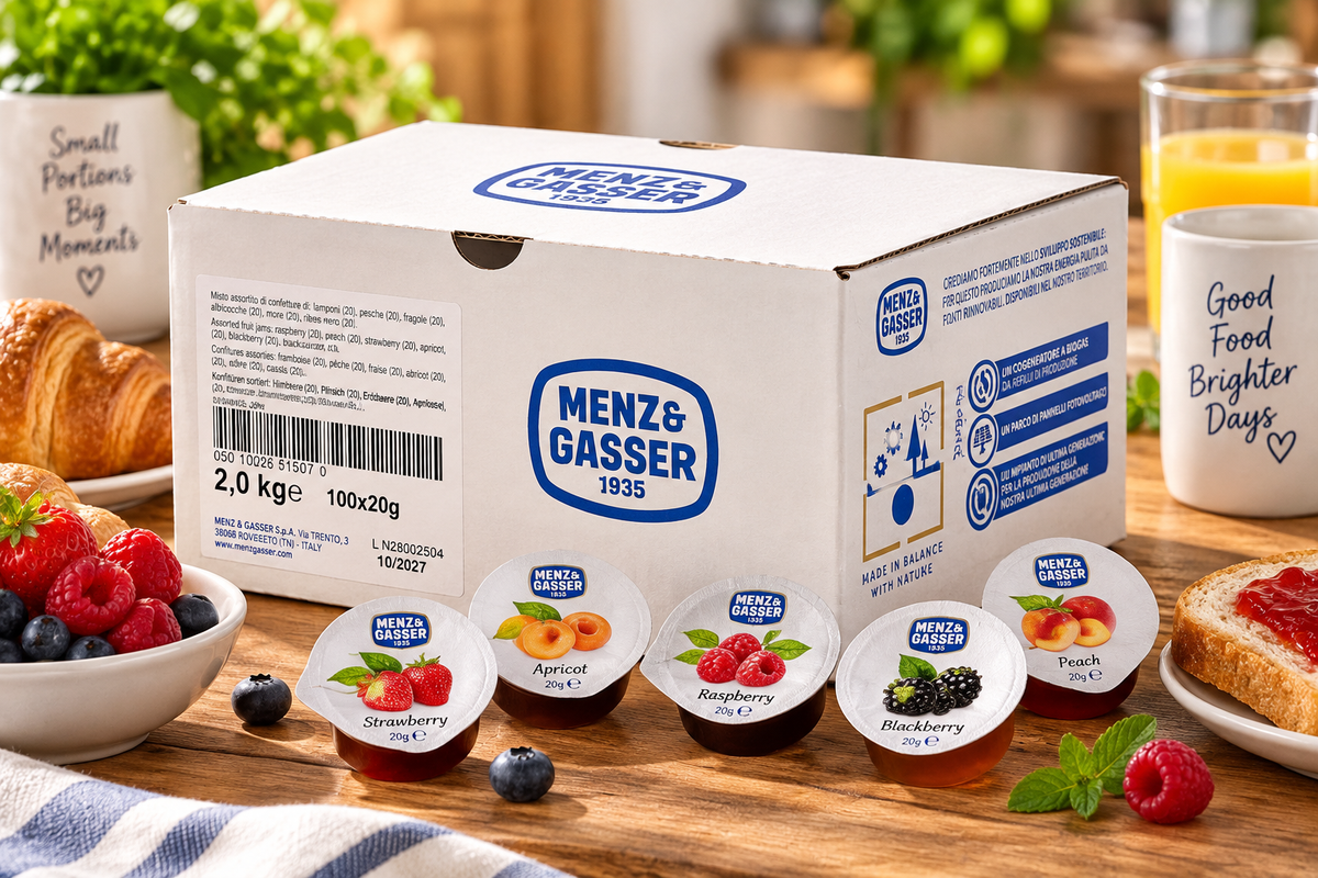 Menz & Gasser Assorted Jam Portions – 100 x 20g