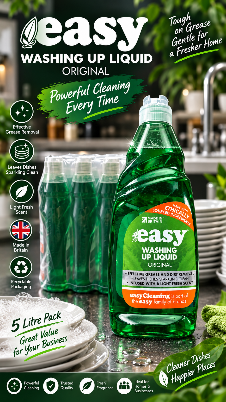 Easy Original Washing Up Liquid – 500ml