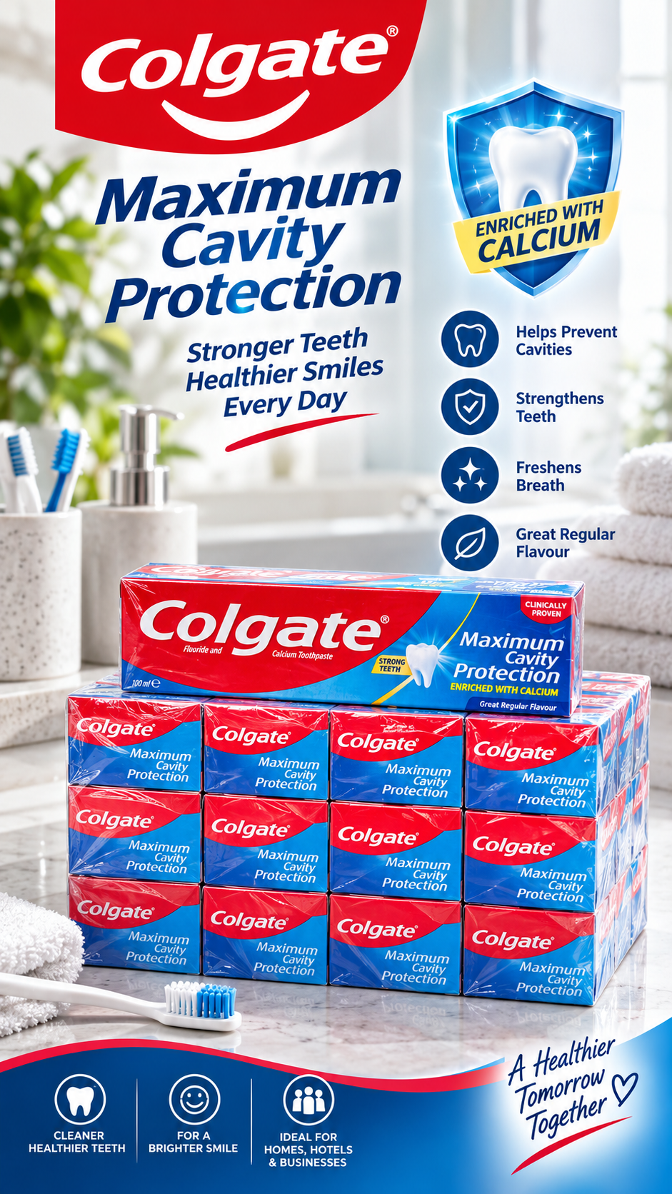 Colgate Maximum Cavity Protection Toothpaste – 12 × 100ml
