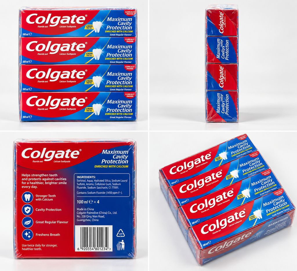 Colgate Maximum Cavity Protection Toothpaste – 12 × 100ml
