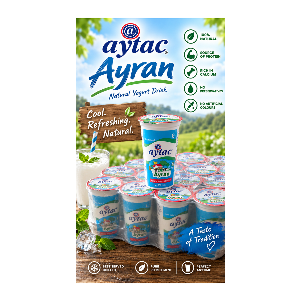 Aytaç Ayran Natural Yogurt Drink – 250ml – promotional product image