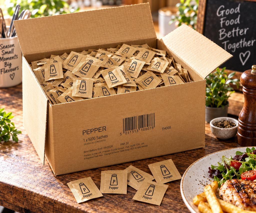 Black Pepper Sachets – 5,000 Pack