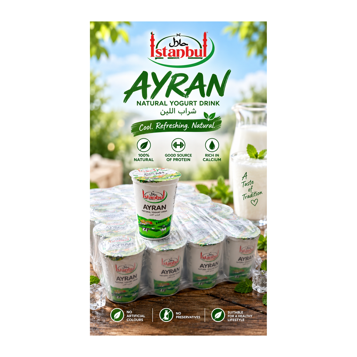 Istanbul Ayran Natural Yogurt Drink – promotional product image