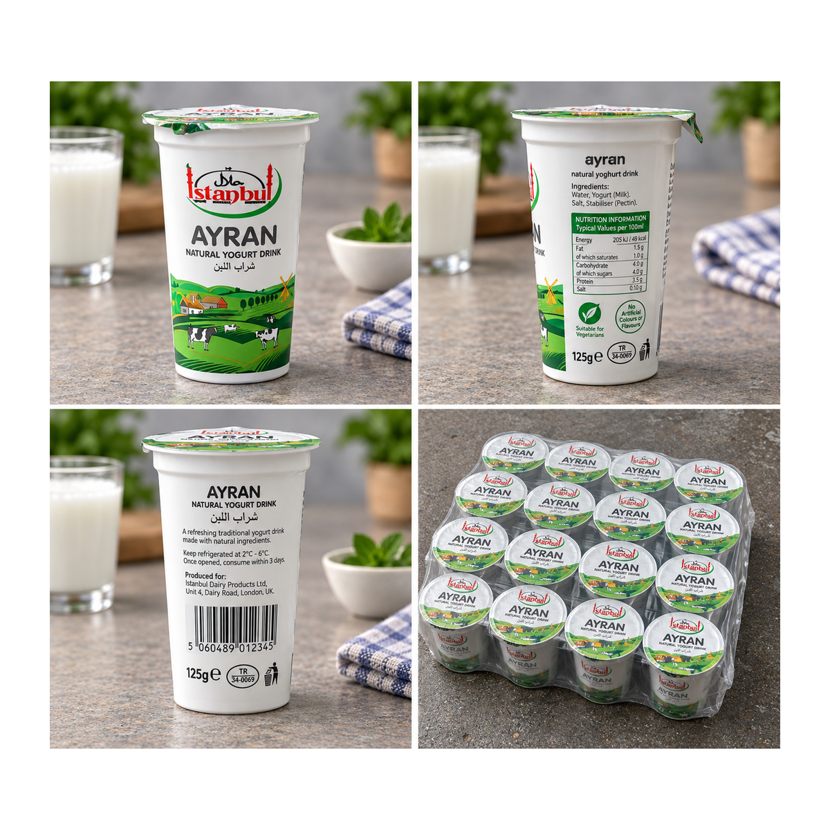 Istanbul Ayran Natural Yogurt Drink – product and packaging views
